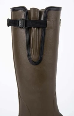 Ladies Le Chameau Gusset Neoprene Lined Wellies -House Of Bruar TA51553DKGREEN 3
