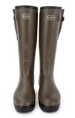 Ladies Le Chameau Gusset Neoprene Lined Wellies -House Of Bruar TA51553DKGREEN 5