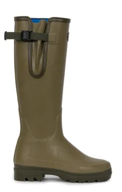 Ladies Le Chameau Gusset Neoprene Lined Wellies -House Of Bruar TA51553GREEN 2