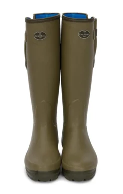 Ladies Le Chameau Gusset Neoprene Lined Wellies -House Of Bruar TA51553GREEN 4