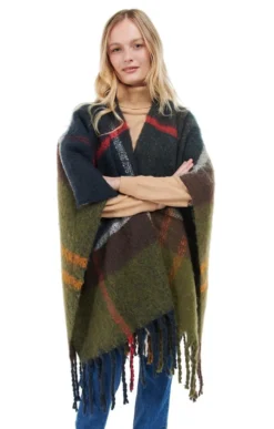 Ladies Barbour Isla Boucle Serape