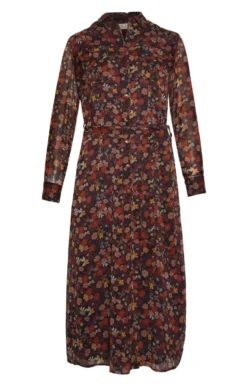 Ladies Chiffon Shirtwaister -House Of Bruar TN02301AUTUMNNIGHT 1