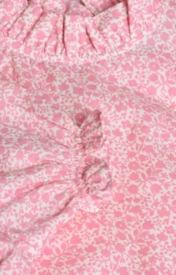 Ladies Ruffle T Shirt<br>Made With Liberty Fabric 17 Ladies Ruffle T Shirt<br>Made With Liberty Fabric -House Of Bruar TN07508CARNATIONLSTEMS 2