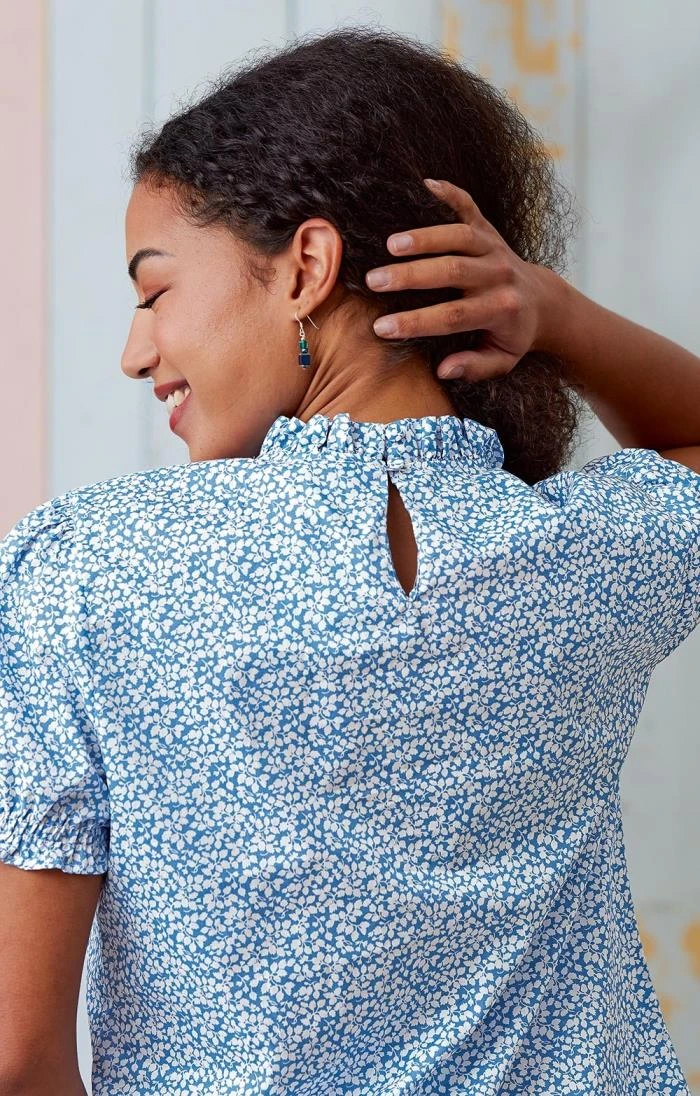 Ladies Ruffle T Shirt<br>Made With Liberty Fabric 9 Ladies Ruffle T Shirt<br>Made With Liberty Fabric - Image 9