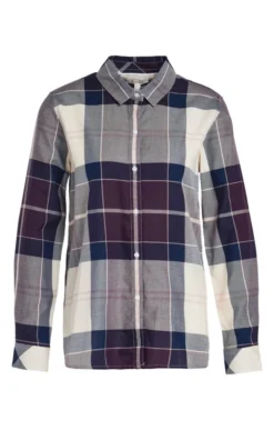 Ladies Barbour Moorland Shirt 7 Ladies Barbour Moorland Shirt -House Of Bruar TN20260CLOUDBLACKCHERRY 2