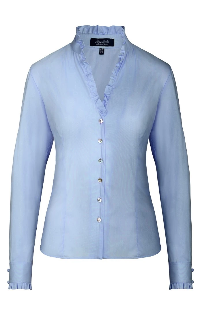 Ladies Lucar Frill Collar Shirt 1 Ladies Lucar Frill Collar Shirt
