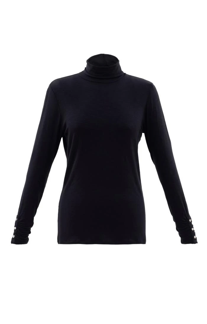 Ladies Marble Classic Polo Neck Sweater 2 Ladies Marble Classic Polo Neck Sweater - Image 2
