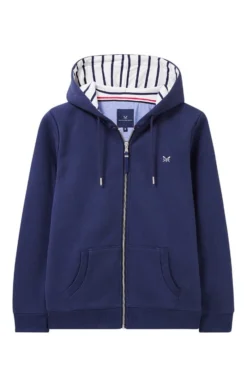 Ladies Crew Clothing Zip Through Hoodie 5 Ladies Crew Clothing Zip Through Hoodie -House Of Bruar TN21741NAVY 2