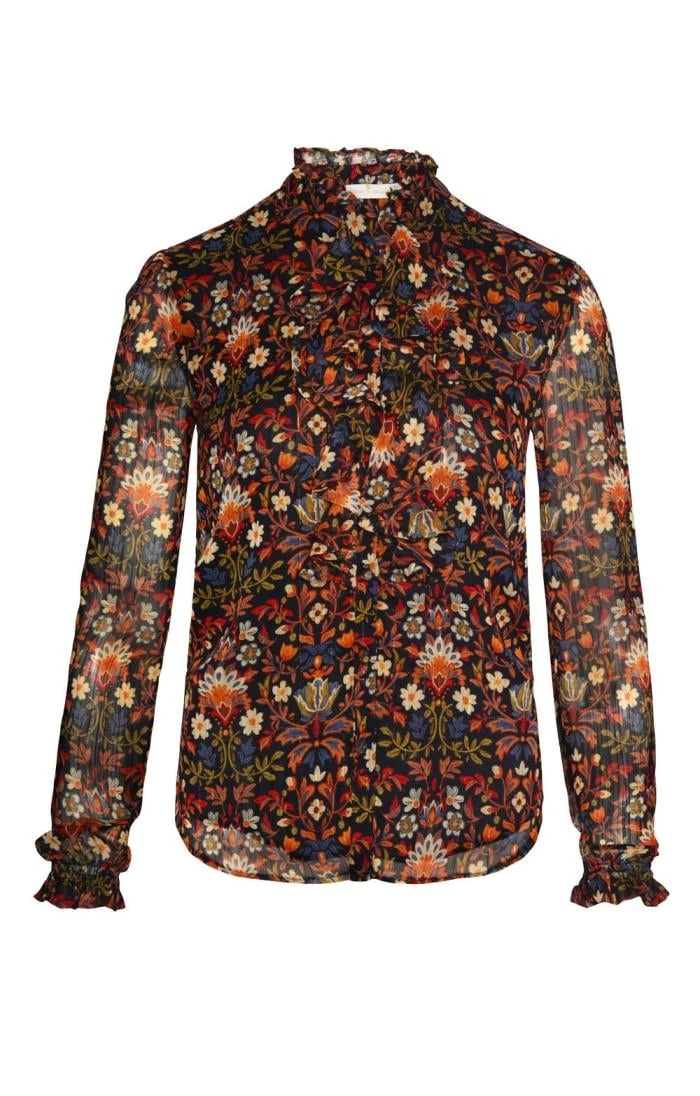 Ladies Chiffon Frill Blouse 4 Ladies Chiffon Frill Blouse - Image 4