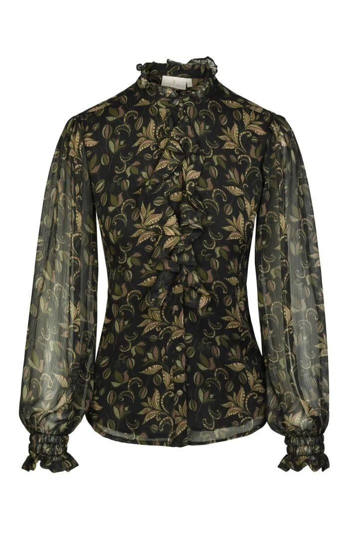 Ladies Chiffon Frill Blouse 5 Ladies Chiffon Frill Blouse - Image 5