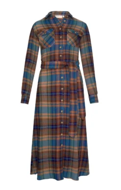 Ladies Shirtwaister Dress 6 Ladies Shirtwaister Dress -House Of Bruar TN22149MALLARDMADRAS 2