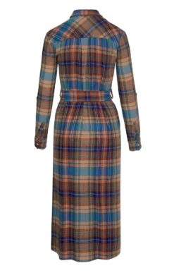 Ladies Shirtwaister Dress 7 Ladies Shirtwaister Dress -House Of Bruar TN22149MALLARDMADRAS 3