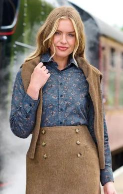 Ladies Brushed Cotton Shirt