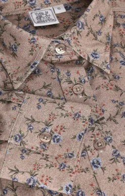 Ladies Brushed Cotton Shirt 11 Ladies Brushed Cotton Shirt -House Of Bruar TN22216FLORALOATMEAL 3