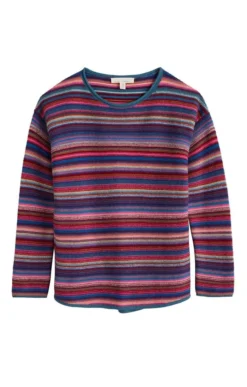 Ladies Seasalt Fruity Jumper -House Of Bruar TN22245RPPLEMRKSWSTRIAMUL 2