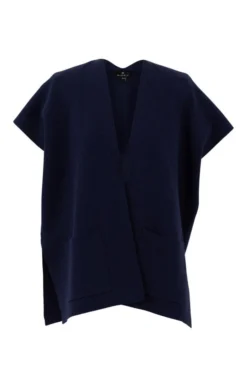 Ladies Marble Sleeveless Edge To Edge Cardigan