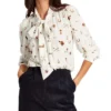 Ladies Joules Everly Tie Neck Blouse