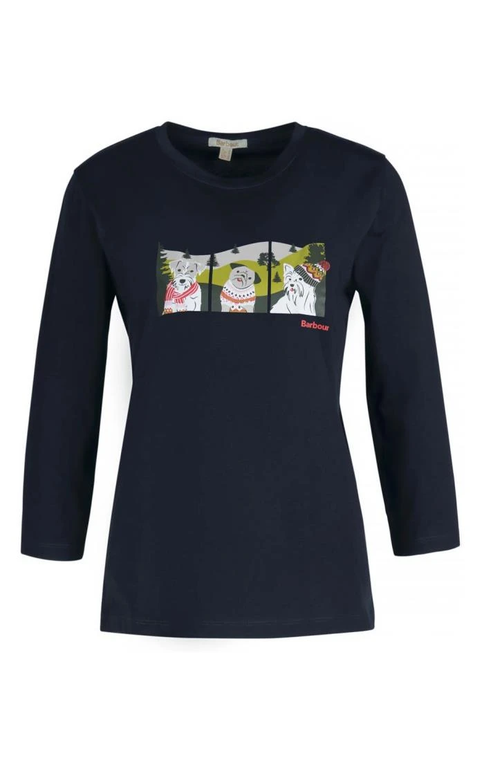 Ladies Barbour Winter Hopewell T-Shirt 3 Ladies Barbour Winter Hopewell T-Shirt - Image 3