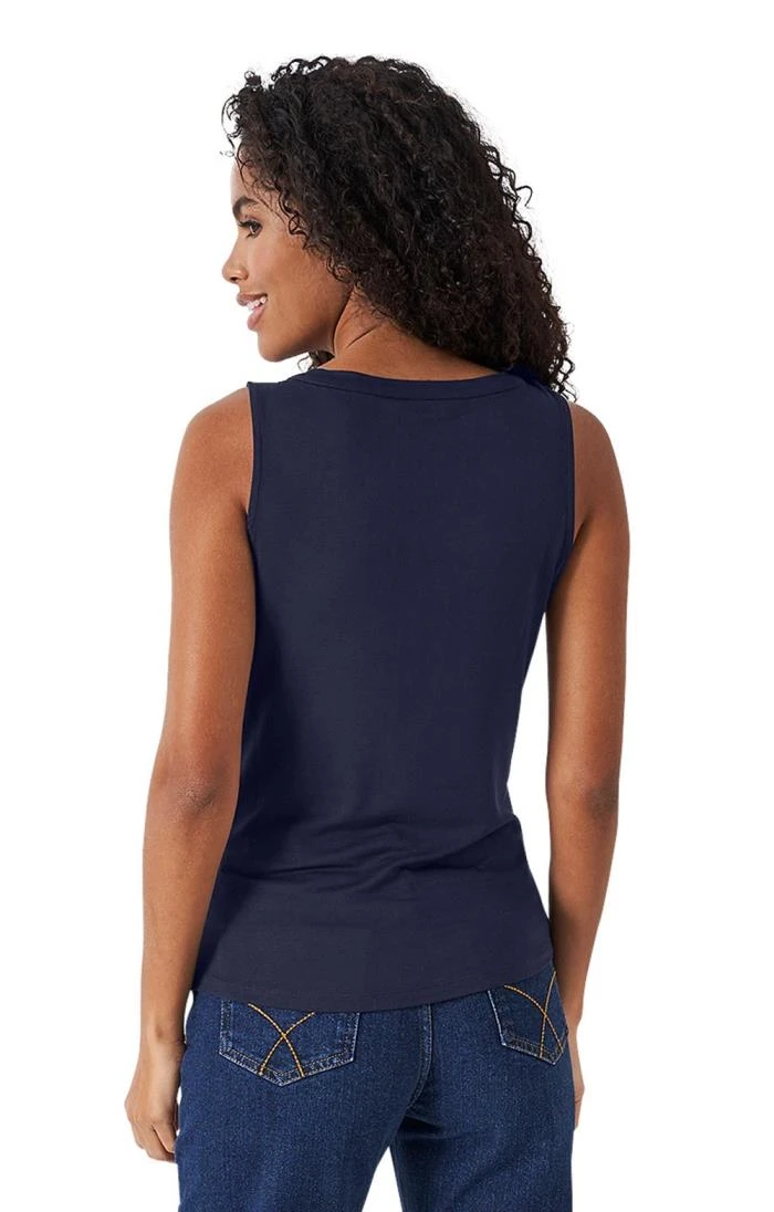 Ladies Crew Clothing Henley Vest Top 2 Ladies Crew Clothing Henley Vest Top - Image 2