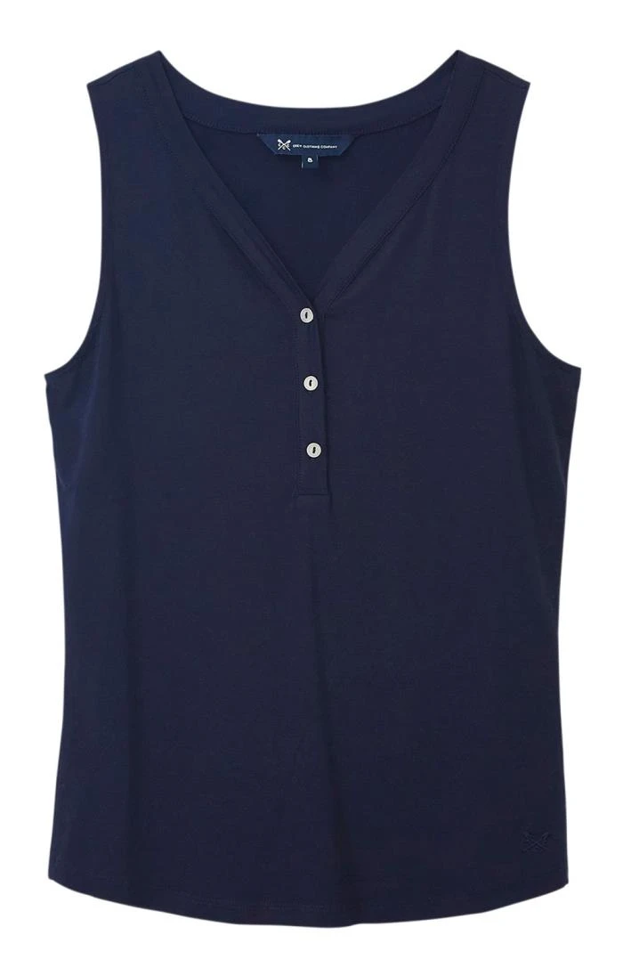 Ladies Crew Clothing Henley Vest Top 3 Ladies Crew Clothing Henley Vest Top - Image 3