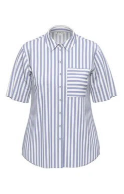 Ladies Erfo Short Sleeved Stripe Shirt