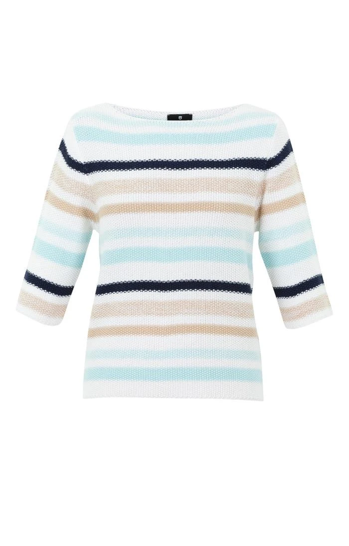 Ladies Marble Multi Stripe Sweater 1 Ladies Marble Multi Stripe Sweater