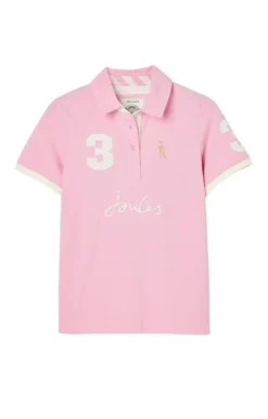 Ladies Joules Beaufort Polo Shirt -House Of Bruar TN23980BONBON 2