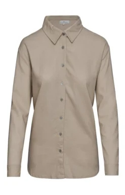 Ladies Linen Mix Oversize Shirt