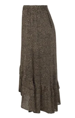 Ladies Chiffon Frill Skirt 11 Ladies Chiffon Frill Skirt -House Of Bruar TN30025CHESTNUTNOIR 2