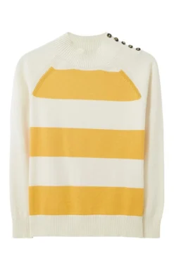 Ladies Crew Clothing Alli Jumper 5 Ladies Crew Clothing Alli Jumper -House Of Bruar TN84134YELLOWWHITESTRP 2