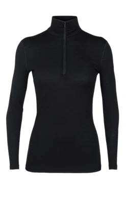Ladies Oasis Long Sleeved Half Zip Top -House Of Bruar TN95961BLACK 2