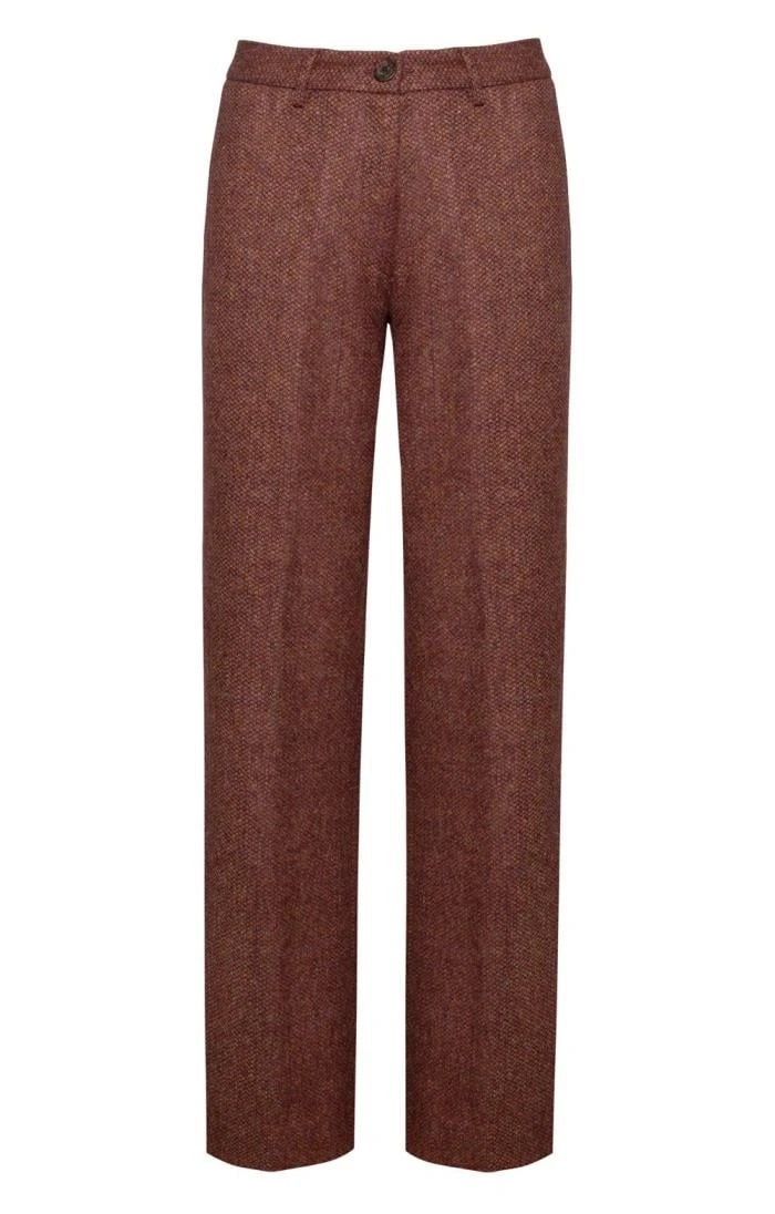 Ladies Tweed Wide Leg Trouser 1 Ladies Tweed Wide Leg Trouser