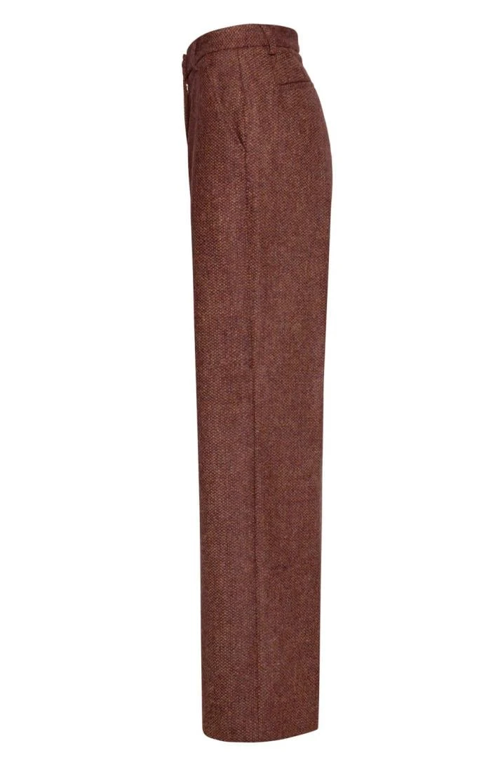 Ladies Tweed Wide Leg Trouser 2 Ladies Tweed Wide Leg Trouser - Image 2