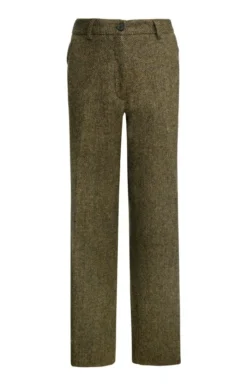 Ladies Tweed Wide Leg Trouser 11 Ladies Tweed Wide Leg Trouser -House Of Bruar TP02300GOLDFORESTBCORN 1