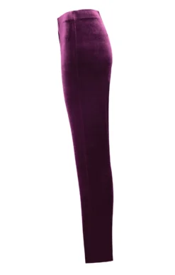 Velvet Pull-On Trousers 22 Velvet Pull-On Trousers -House Of Bruar TP08010AUBERGINE 2