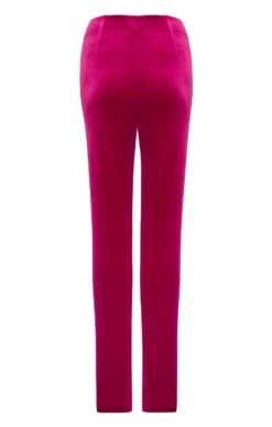 Velvet Pull-On Trousers 31 Velvet Pull-On Trousers -House Of Bruar TP08010CERISE 2