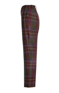 Ladies Tweed Trousers -House Of Bruar TP09010JUNIPERWINECHK 3
