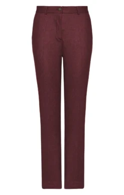 Ladies Classic Flannel Trousers -House Of Bruar TP09415DAMSONMEL 1