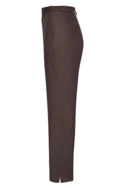 Ladies Classic Flannel Trousers -House Of Bruar TP09415HEATHERBROWNMEL 1