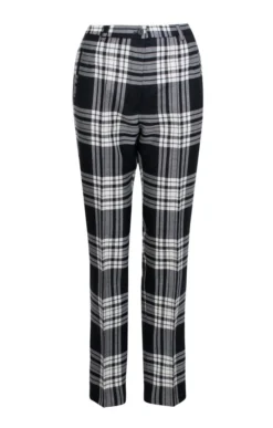 Ladies Plaid Trousers -House Of Bruar TP09470BLACKWHITE 1