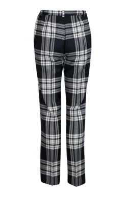 Ladies Plaid Trousers -House Of Bruar TP09470BLACKWHITE 3