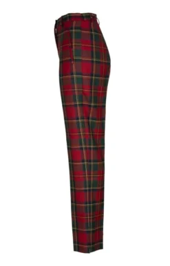 Ladies Plaid Trousers -House Of Bruar TP09470MUTEDRED 1