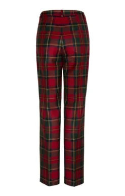 Ladies Plaid Trousers -House Of Bruar TP09470MUTEDRED 2
