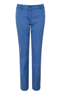 Ladies Stretch Chino Trouser 26 Ladies Stretch Chino Trouser -House Of Bruar TP11023MIDBLUE 1