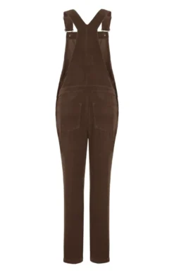 Ladies Cord Dungarees 31 Ladies Cord Dungarees -House Of Bruar TP22007DKBROWN 3