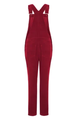 Ladies Cord Dungarees 34 Ladies Cord Dungarees -House Of Bruar TP22007GARNET 2