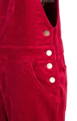 Ladies Cord Dungarees 36 Ladies Cord Dungarees -House Of Bruar TP22007GARNET 4