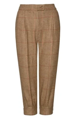 Ladies Saxony Tweed Breeks -House Of Bruar TP22406RUSTBRNNAILHEAD 1