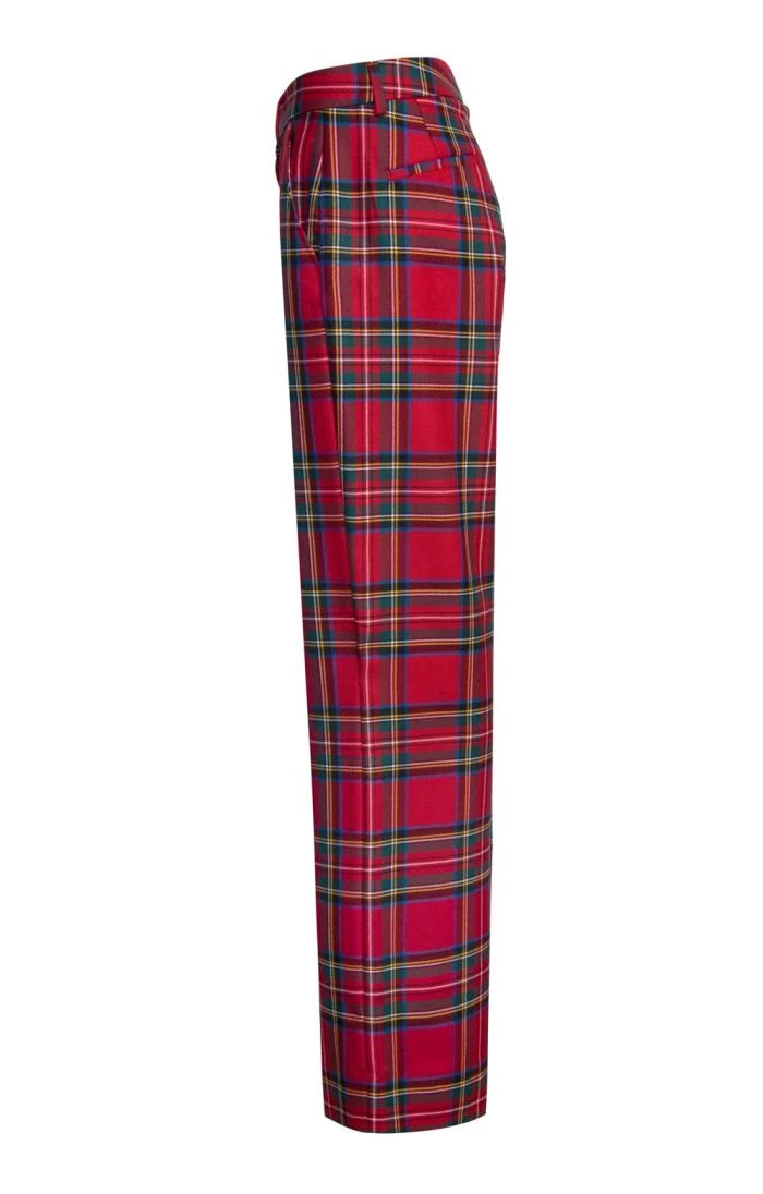 Ladies Wide Tartan Trousers 6 Ladies Wide Tartan Trousers - Image 6
