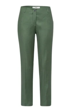 Ladies Brax Linen Stretch Trousers 10 Ladies Brax Linen Stretch Trousers -House Of Bruar TP23013AGAVE 2